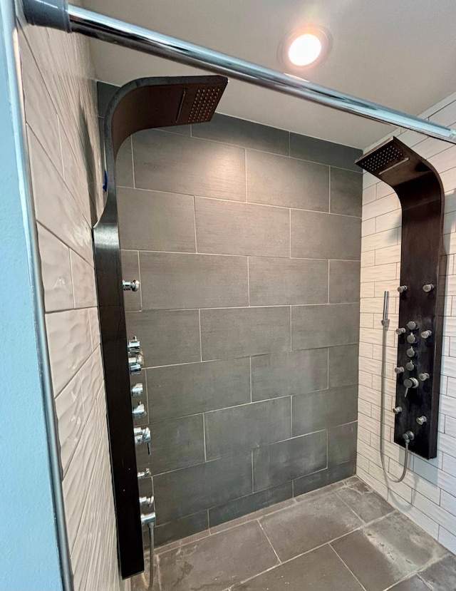 bathroom with walk in shower