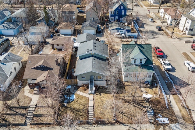 birds eye view of property featuring a residential view