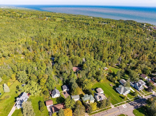 aerial view with a view of trees