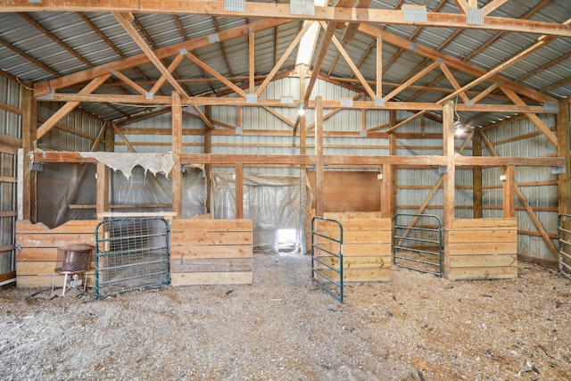 view of horse barn