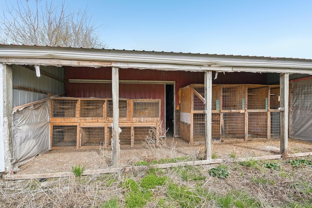 exterior space with an exterior structure and an outbuilding