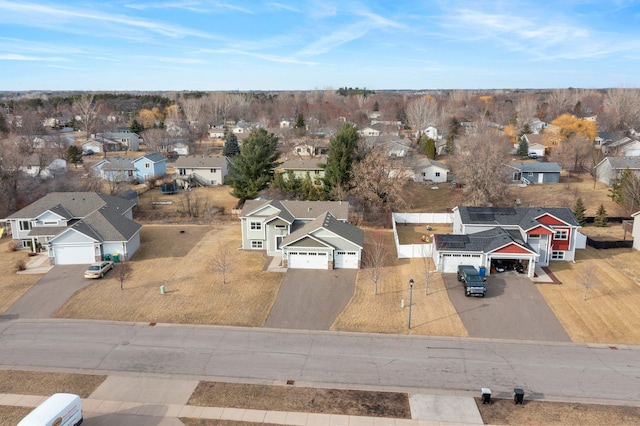 drone / aerial view featuring a residential view