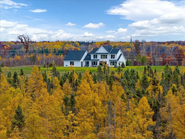 view of rear view of property