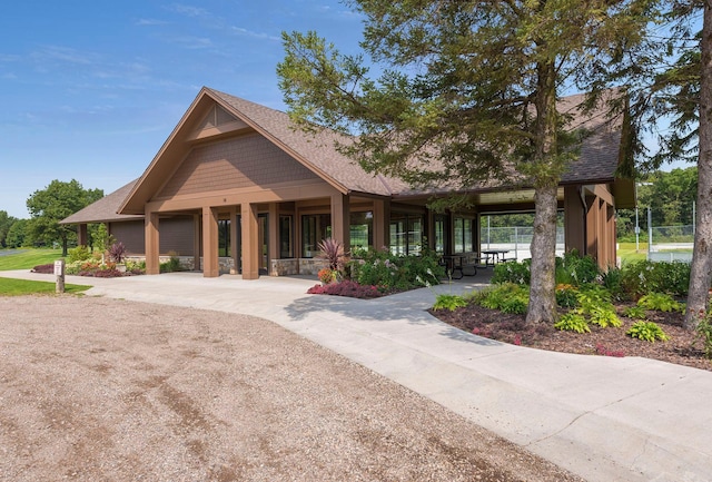 view of craftsman inspired home