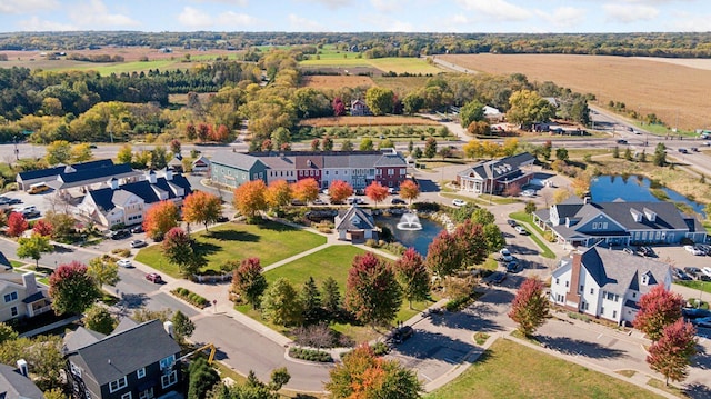 drone / aerial view with a residential view