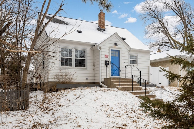 view of bungalow-style home