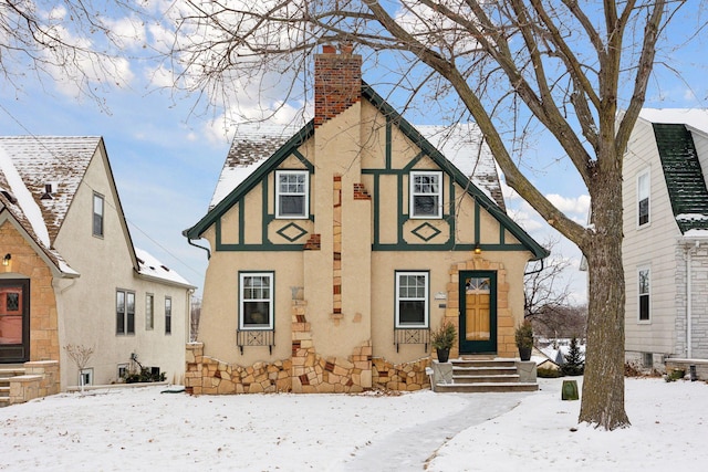 view of english style home