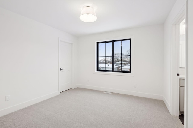 view of carpeted empty room