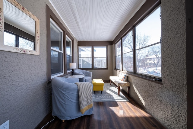 sunroom / solarium with a healthy amount of sunlight