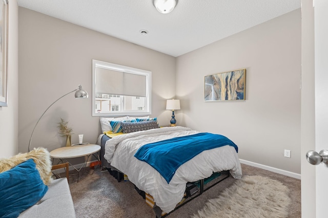 bedroom featuring carpet