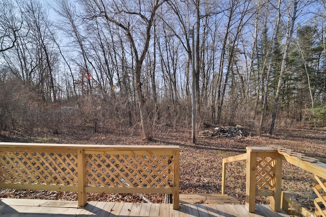 view of wooden terrace