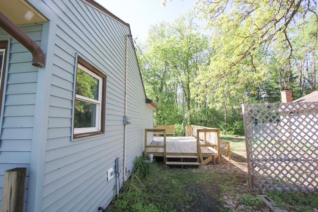 34007 Sunset Loop, Motley, MN 56466 - view of yard with a deck