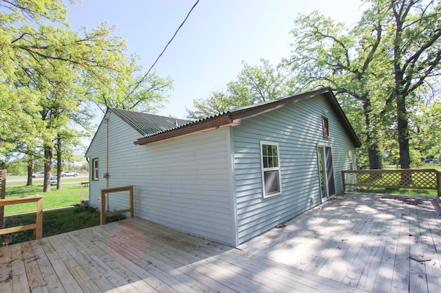 34007 Sunset Loop, Motley, MN 56466 - view of wooden deck