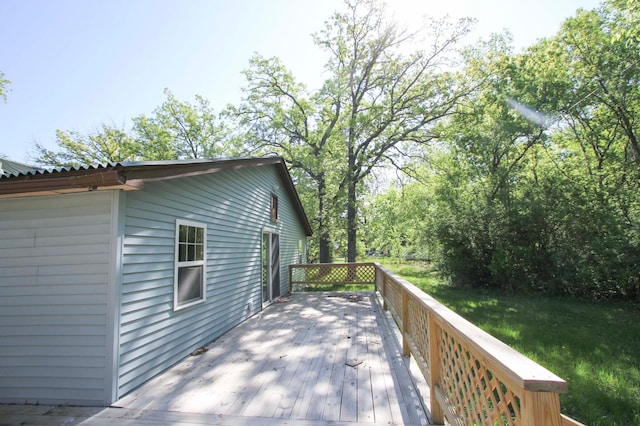 34007 Sunset Loop, Motley, MN 56466 - view of deck