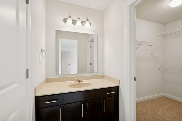 5270 Jewel Ln N, Plymouth, MN 55446 - bathroom with vanity and a walk in closet