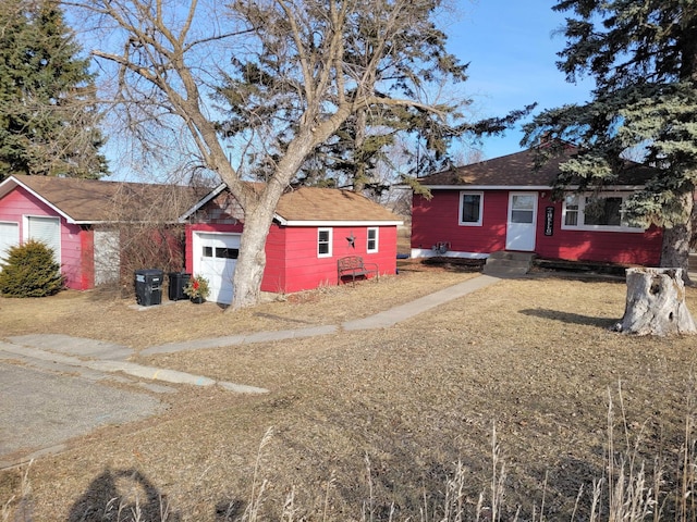 view of front of property with an attached garage