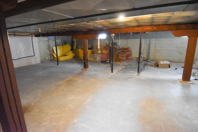 view of basement