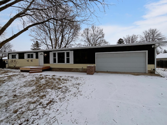 ranch-style house with a garage