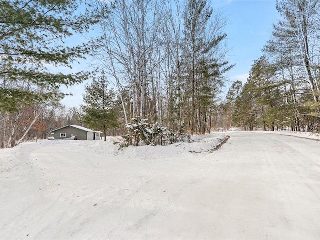 view of snowy yard