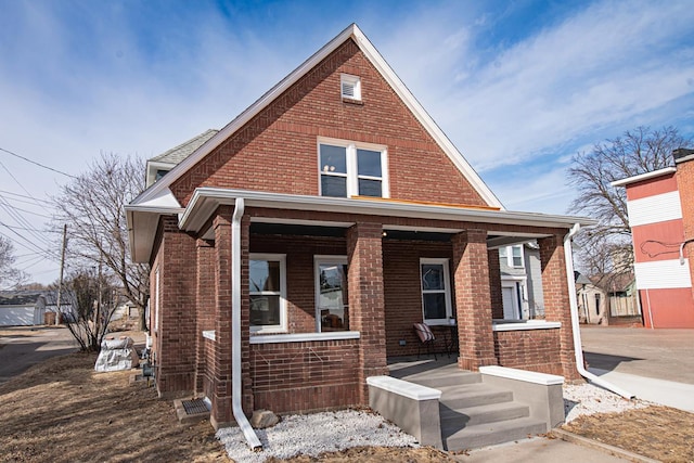 view of front of house with a porch