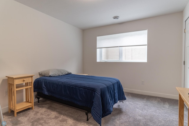 bedroom with carpet floors