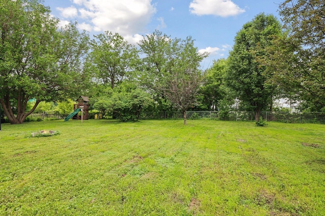 5801 23rd Ave S, Minneapolis, MN 55417 - fenced backyard with a playground