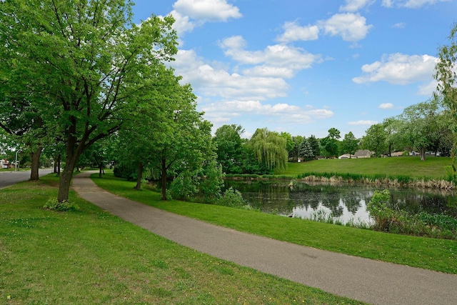 5801 23rd Ave S, Minneapolis, MN 55417 - view of community with a water view and a lawn