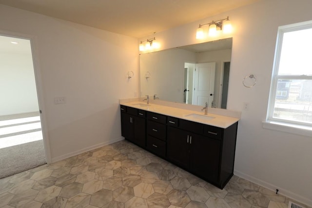 bathroom featuring vanity