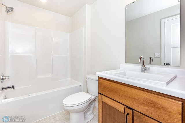 5476 Lori Ln W, West Fargo, ND 58078 - full bath with toilet, vanity, and shower / bathtub combination