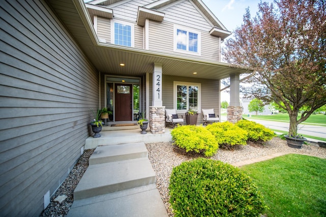 2441 Rosewood Ln SW, Rochester, MN 55902 - property entrance with covered porch