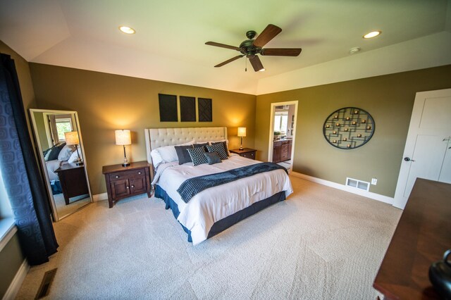 2441 Rosewood Ln SW, Rochester, MN 55902 - bedroom with light carpet, baseboards, multiple windows, and recessed lighting