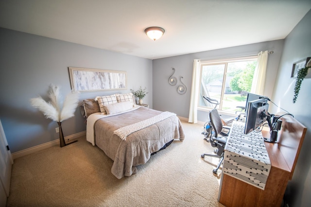 2441 Rosewood Ln SW, Rochester, MN 55902 - bedroom with light colored carpet, baseboards, and a desk