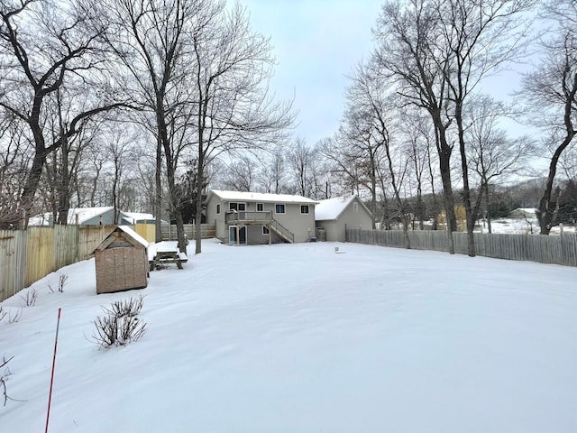 exterior space featuring a deck