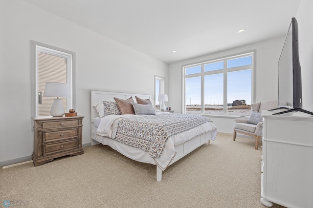 8334 61st St S, Horace, ND 58047 - bedroom featuring light carpet, recessed lighting, and baseboards