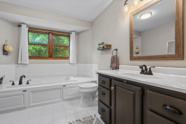 17130 Uplander Cir NW, Andover, MN 55304 - full bath featuring tile patterned floors, vanity, a garden tub, and toilet
