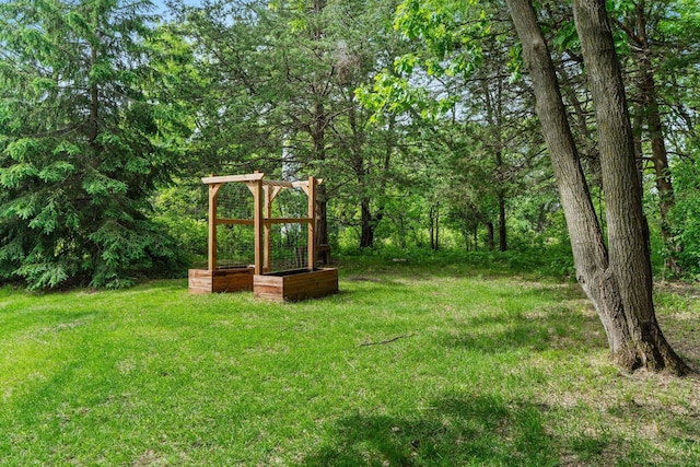 17130 Uplander Cir NW, Andover, MN 55304 - view of grassy yard with a vegetable garden