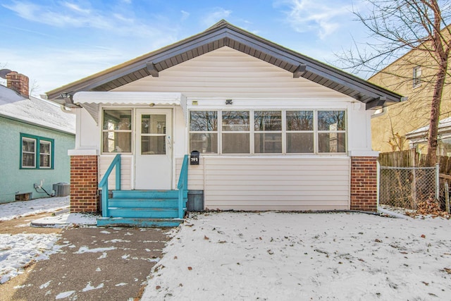 view of bungalow-style home