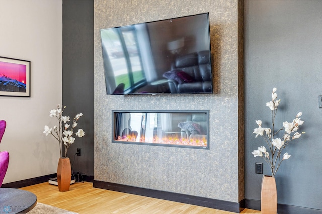 room details featuring hardwood / wood-style flooring