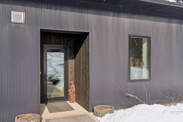 1325 State Highway 27, Ladysmith, WI 54848 - snow covered property entrance with visible vents