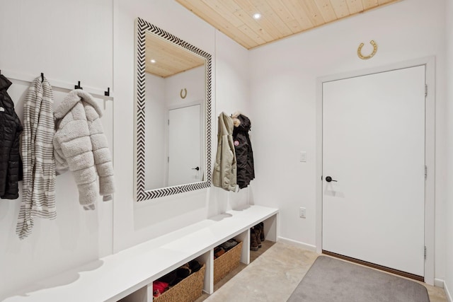 1325 State Highway 27, Ladysmith, WI 54848 - mudroom featuring recessed lighting and wooden ceiling