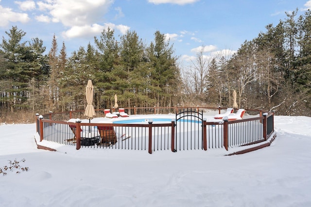 1325 State Highway 27, Ladysmith, WI 54848 - exterior space with a community pool, fence, and a patio area
