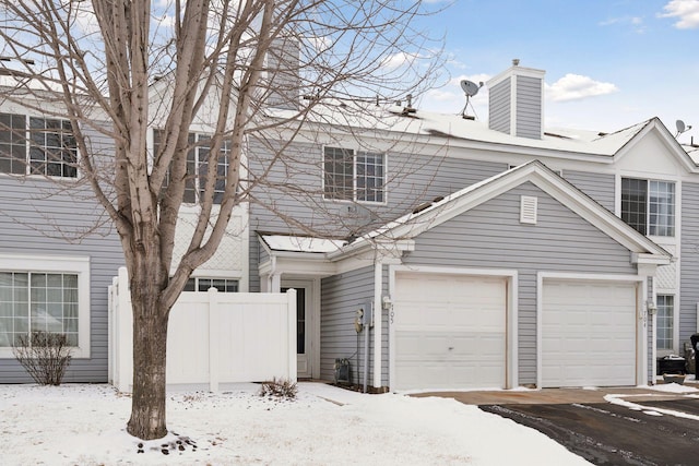 view of front of house featuring a garage