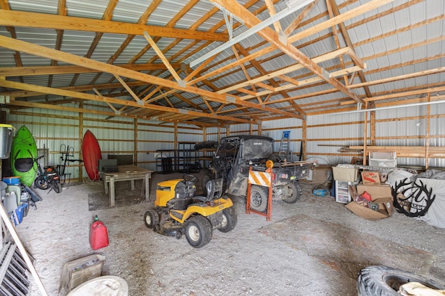 8685 79th St NW, Corinna Twp, MN 55302 - garage with metal wall