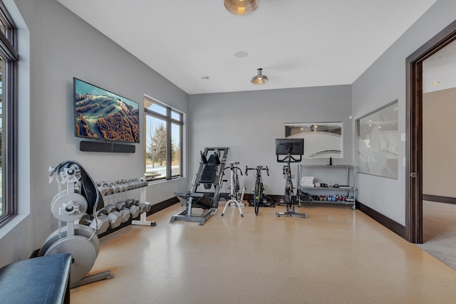 view of exercise room