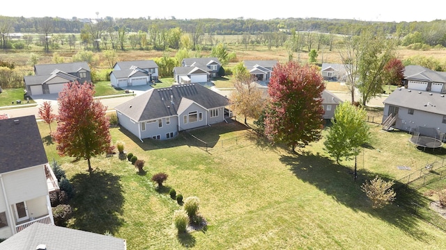 bird's eye view featuring a residential view