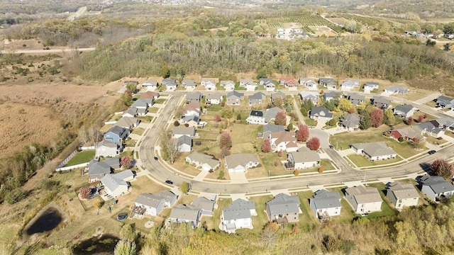 birds eye view of property featuring a residential view