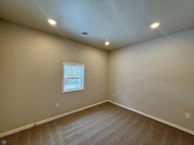 view of carpeted empty room