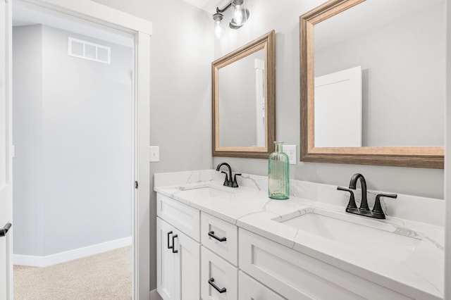 bathroom with vanity