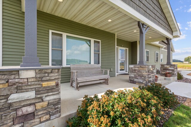 view of patio / terrace featuring a porch