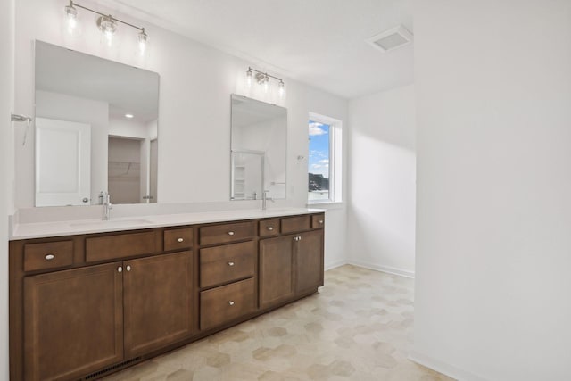 bathroom featuring vanity